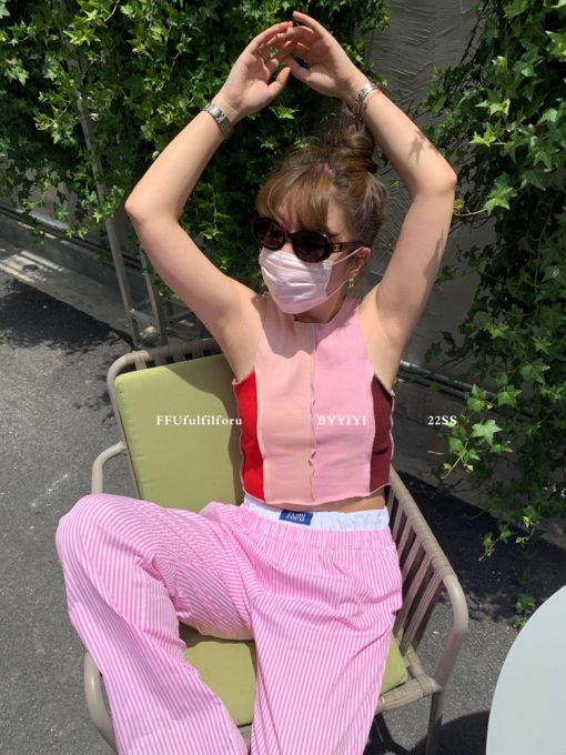 INSTOCK | Yuki tank top – ONLY pink, brown