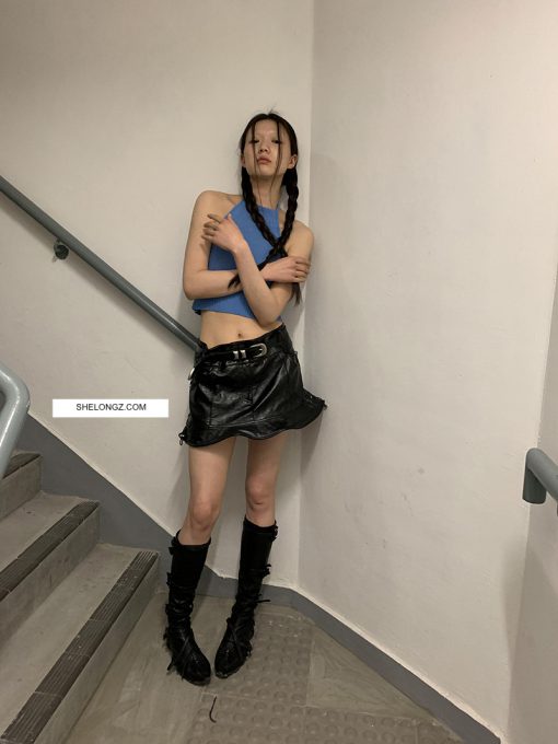 Alternative view of IN STOCK | Vera Grained faux leather skirt