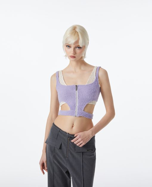 Alternative view of IN STOCK | Charoite top 2-piece - Double sided wear 2 ways