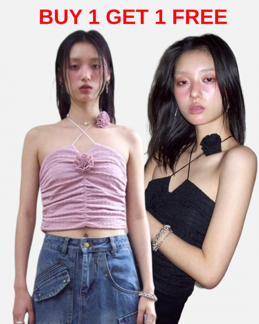 IN STOCK 💥BUY 1 GET 1 FREE💥 Floral Halterneck Top