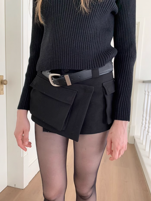 IN STOCK | ASYMMETRIC WRAP MINI SKORT