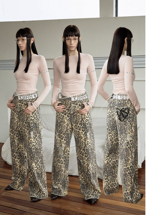 Alternative view of IN STOCK 🐯 Leopard Fade Colossus Jeans