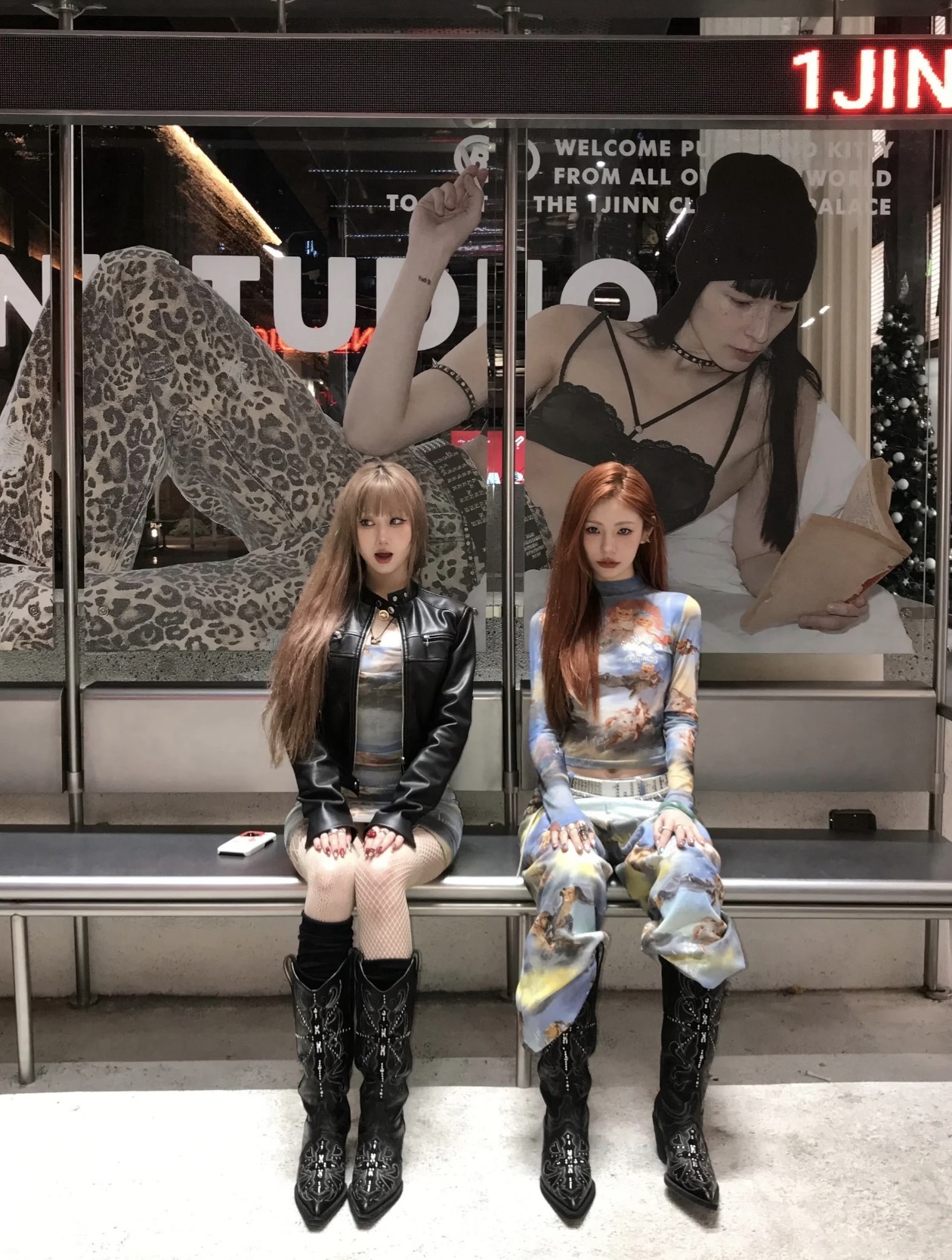 IN STOCK 🇰🇷☆♱ Angel kitten printed mesh crop top & Pants - Image 8