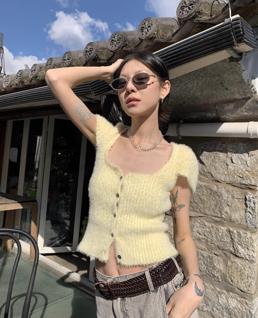 Alternative view of IN STOCK | Short Sleeve Crop Cardigan