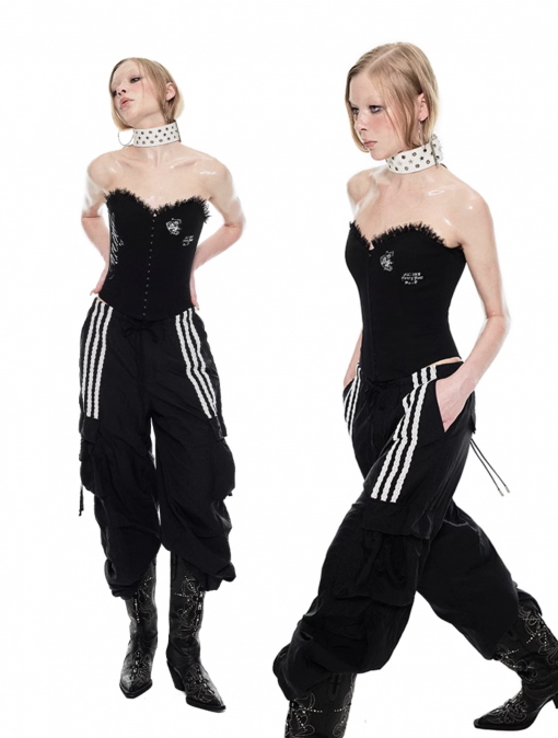 IN STOCK | DOORS OPEN CARGO PANT BLACK