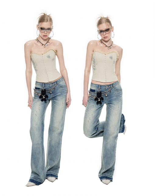 Alternative view of IN STOCK | MANURI CORSET TOP - GRAY