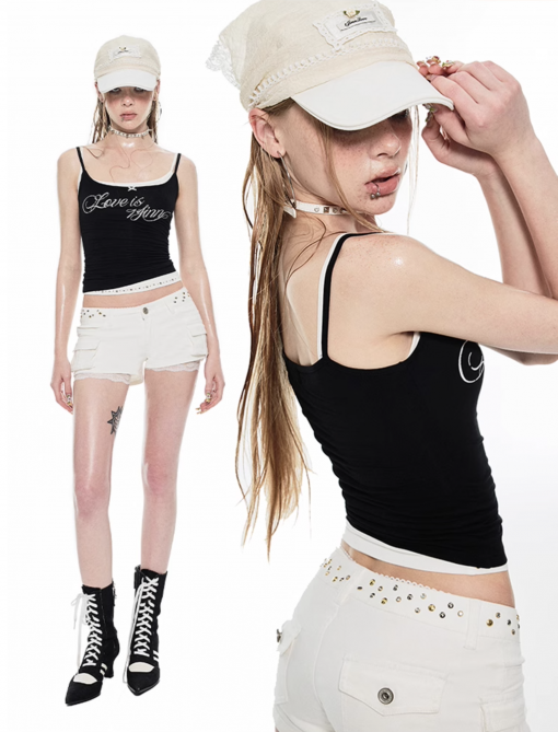 Alternative view of IN STOCK | GRAFIKA TOP – ONLY BLACK