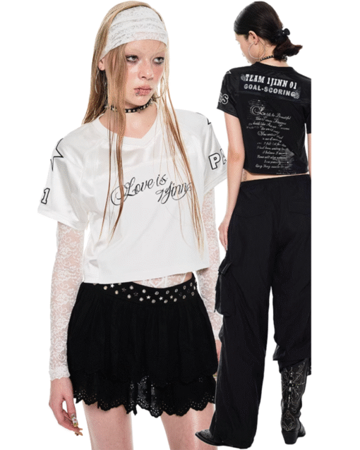 IN STOCK | GUIZIO VINTAGE CROP T-SHIRT – 2COLORS