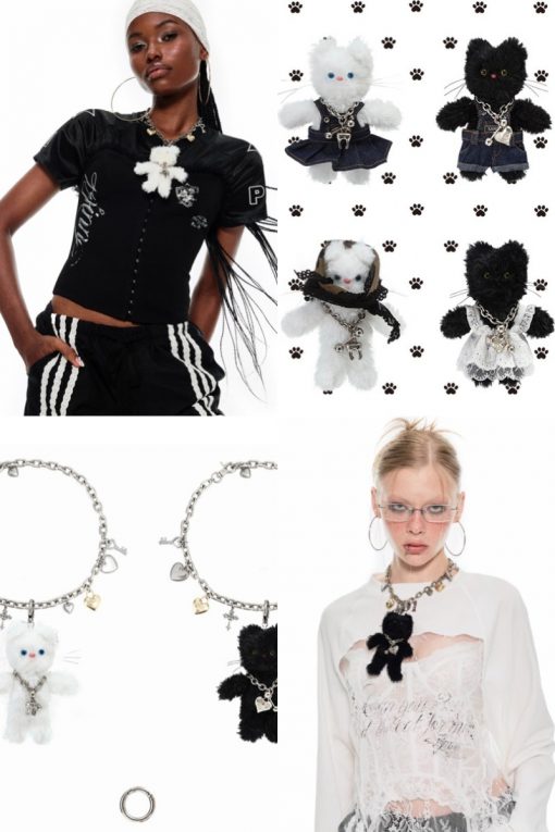 IN STOCK | Cat Best Friend Pendant Charm Necklace Set - 4styles