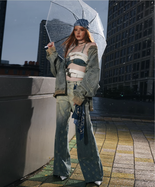 Alternative view of IN STOCK | ORGID GRADIENT DENIM JEANS