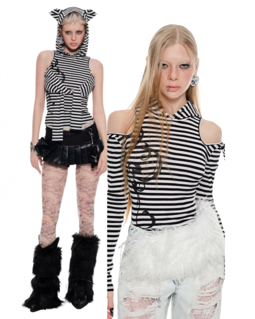 IN STOCK | KARI CAT EARS HOODED TOP (CAN BE WORN 2 WAYS)