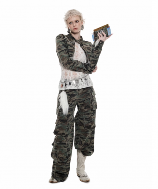 Alternative view of IN STOCK | XORA CAMO CROPPED JACKET