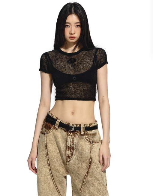 IN STOCK | ZORA KNIT TOP - BLACK