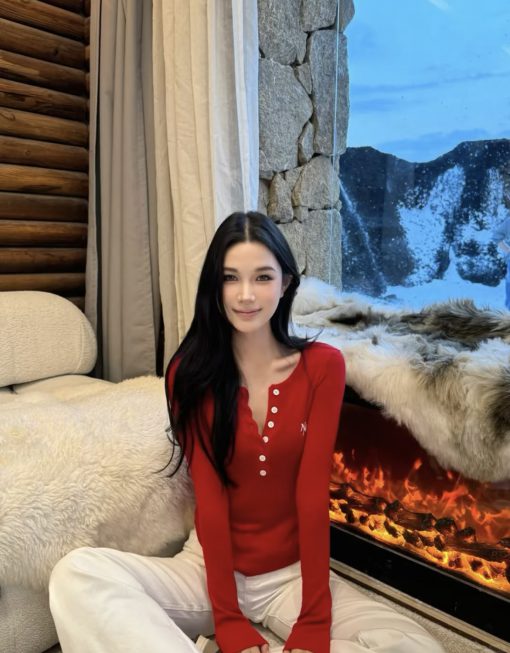 Alternative view of IN STOCK | WOOL JERSEY HENLEY TOP