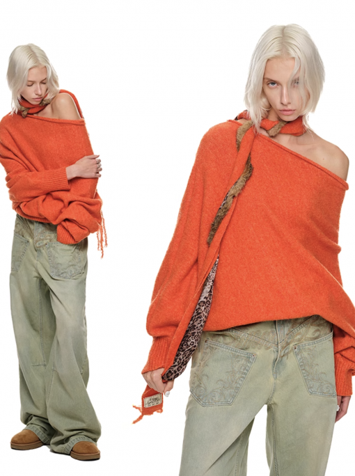 Alternative view of IN STOCK | HONEY OFF SHOULDER SWEATER -- 4COLORS