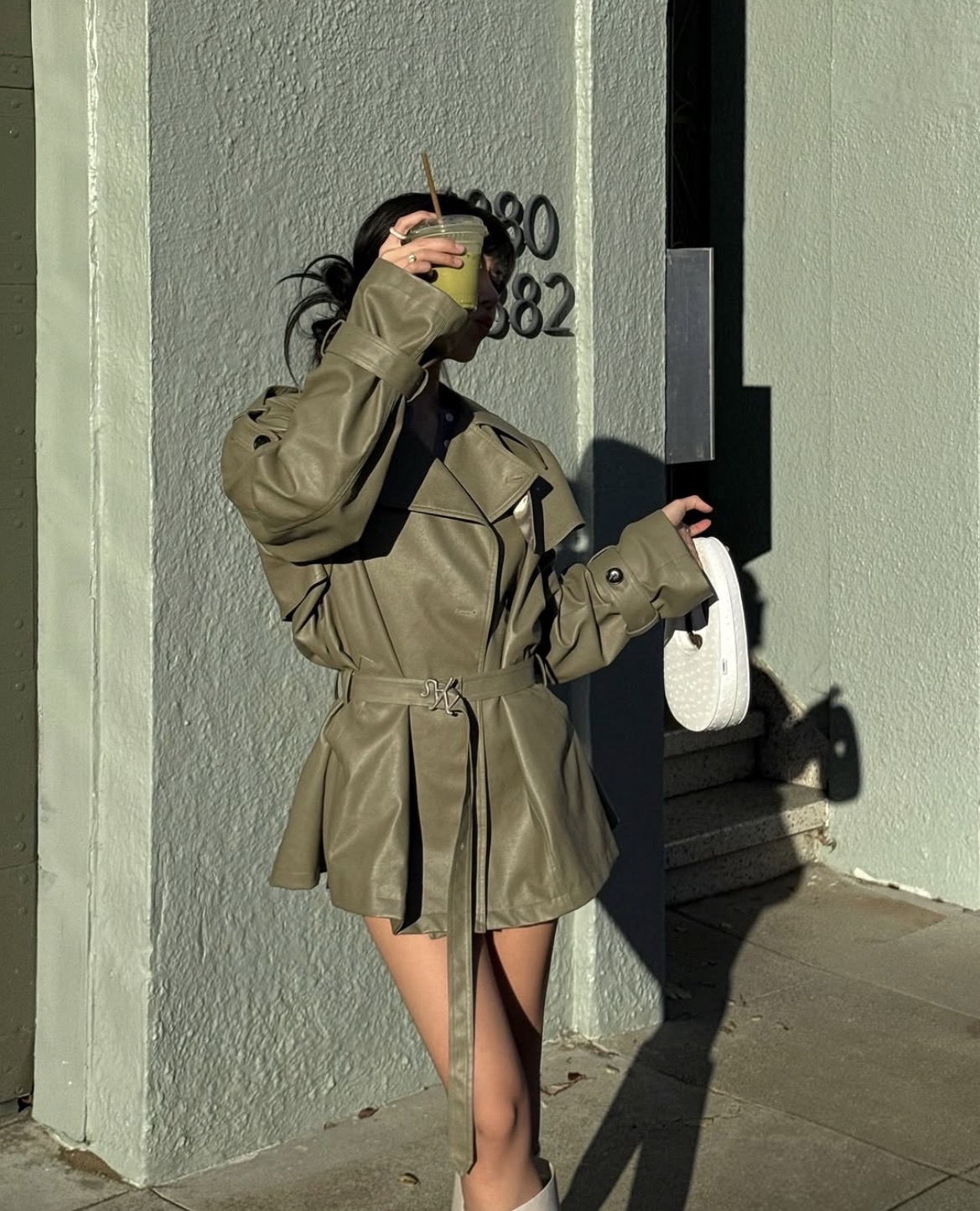 IN STOCK | ARMARIUM TRENCH COAT FAUX LEATHER - Image 3