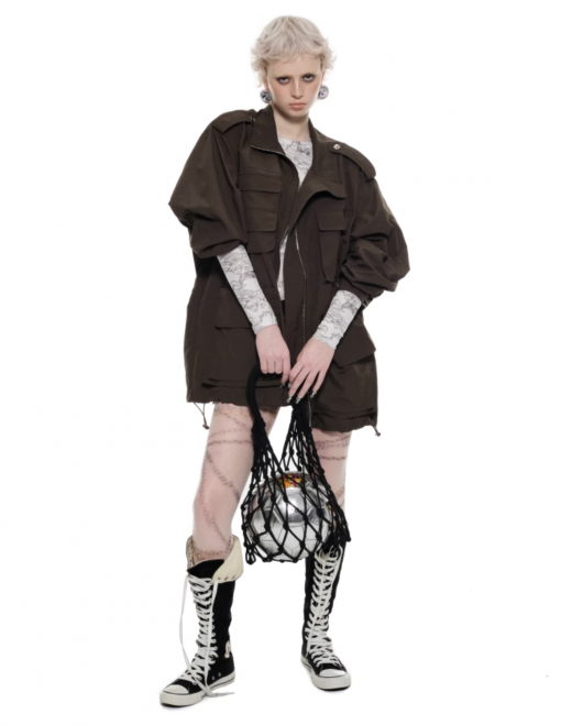 Alternative view of IN STOCK | KHAKI MERANO CARGO JACKET - 2COLORS