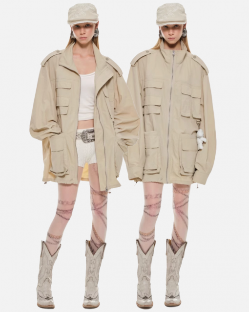 IN STOCK | KHAKI MERANO CARGO JACKET - 2COLORS