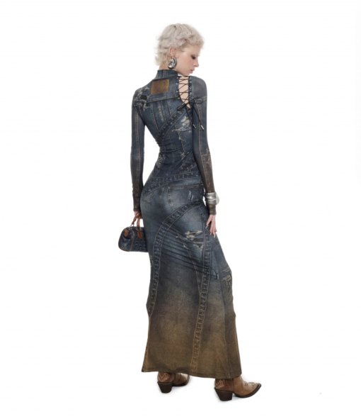 Alternative view of IN STOCK | NAVY GAULTIER MAXI DRESS