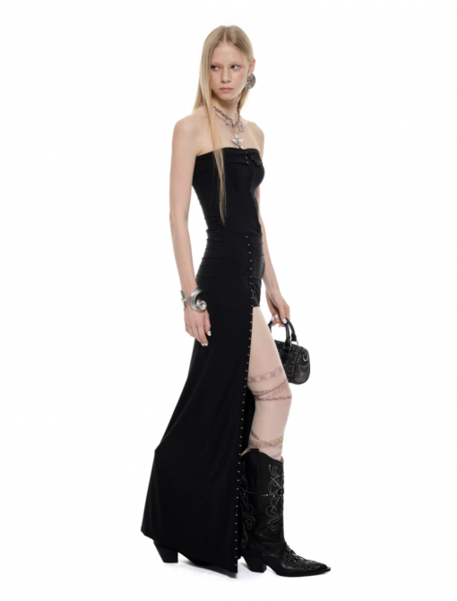 Alternative view of IN STOCK | MORTICIA FLOOR STRAPLESS DRESS