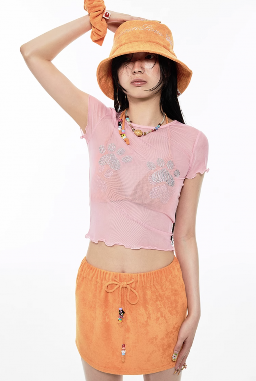 Alternative view of IN STOCK ˶ᵔ ᵕ ᵔ˶ Not Your sheer mesh top – 2colors