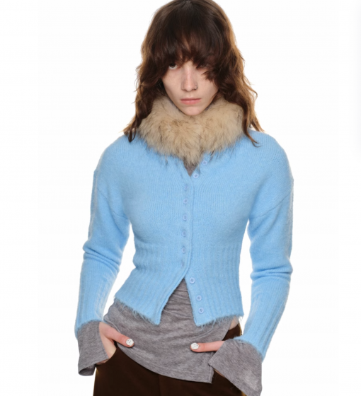 Alternative view of IN STOCK | PINK ACNE CARDIGAN – 3COLORS