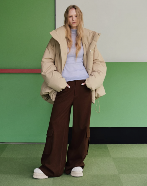 IN STOCK | JACK WOOL CARGO PANTS - BROWN