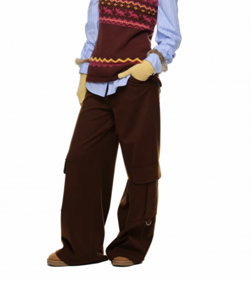 Alternative view of IN STOCK | JACK WOOL CARGO PANTS - BROWN