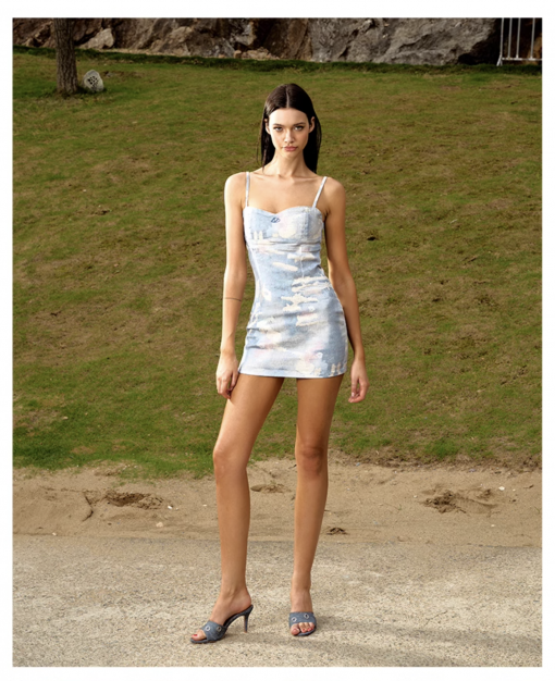 Alternative view of IN STOCK | AMANDA DENIM MINI DRESS