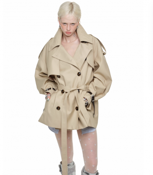 IN STOCK | BEIGE ARLINGTON OVER MID TRENCH COAT – 2COLORS