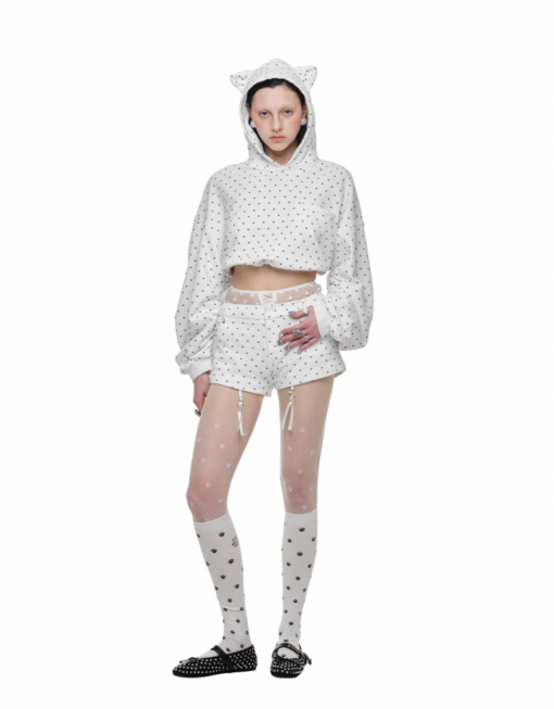 Alternative view of IN STOCK | NYKKO CROPPED HOODIE + SWEATSHORTS 2-PIECE SET – 3COLORS
