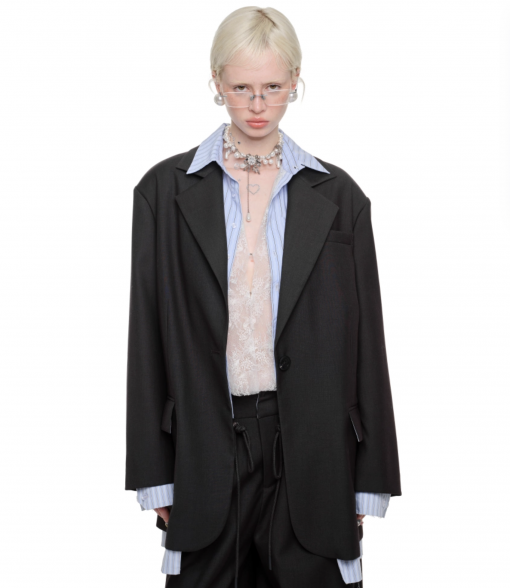 Alternative view of IN STOCK | JOSLIN BLAZER - DARK GRAY