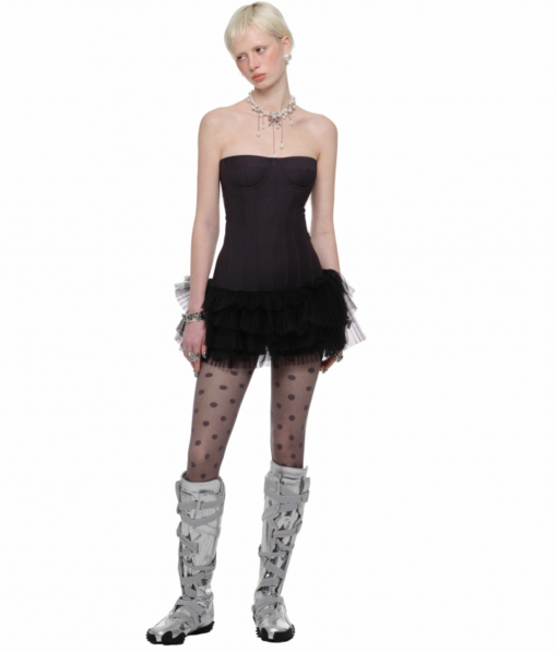 Alternative view of IN STOCK | MIMOSA BUSTIER TULLE MINI DRESS