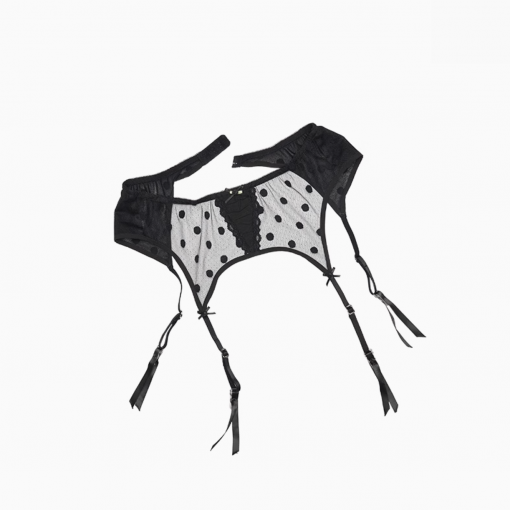 Alternative view of IN STOCK | POLKA DOT LACE GARTER BELT - 2COLORS