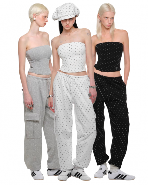 IN STOCK | NYKKO TUBE TOP & SWEATSHORTS & 2-PIECE SET – 3COLORS