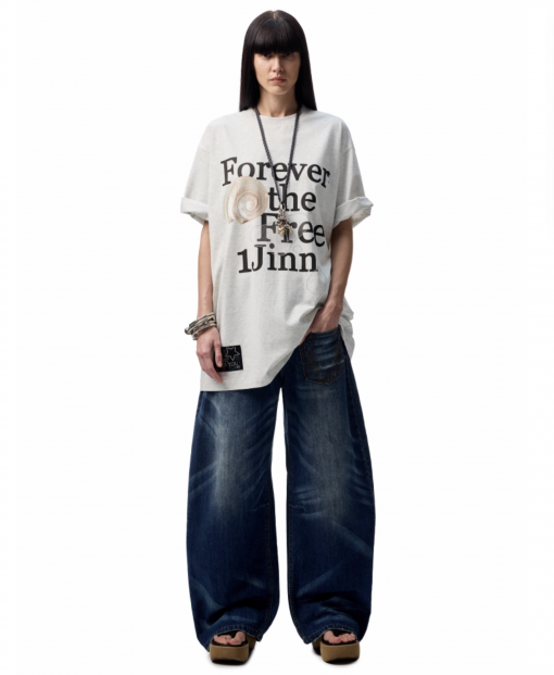 IN STOCK | OVERSIZE FLORAL ALPHABET PRINTED T-SHIRT – 2COLORS