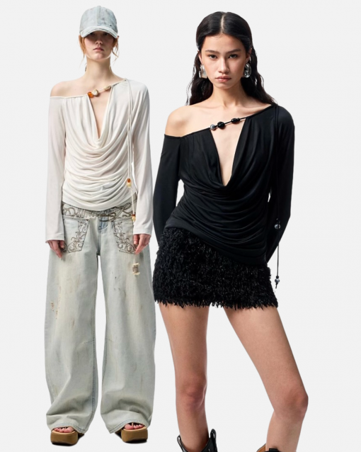 IN STOCK | GENZI BEADED TOP – 2COLORS