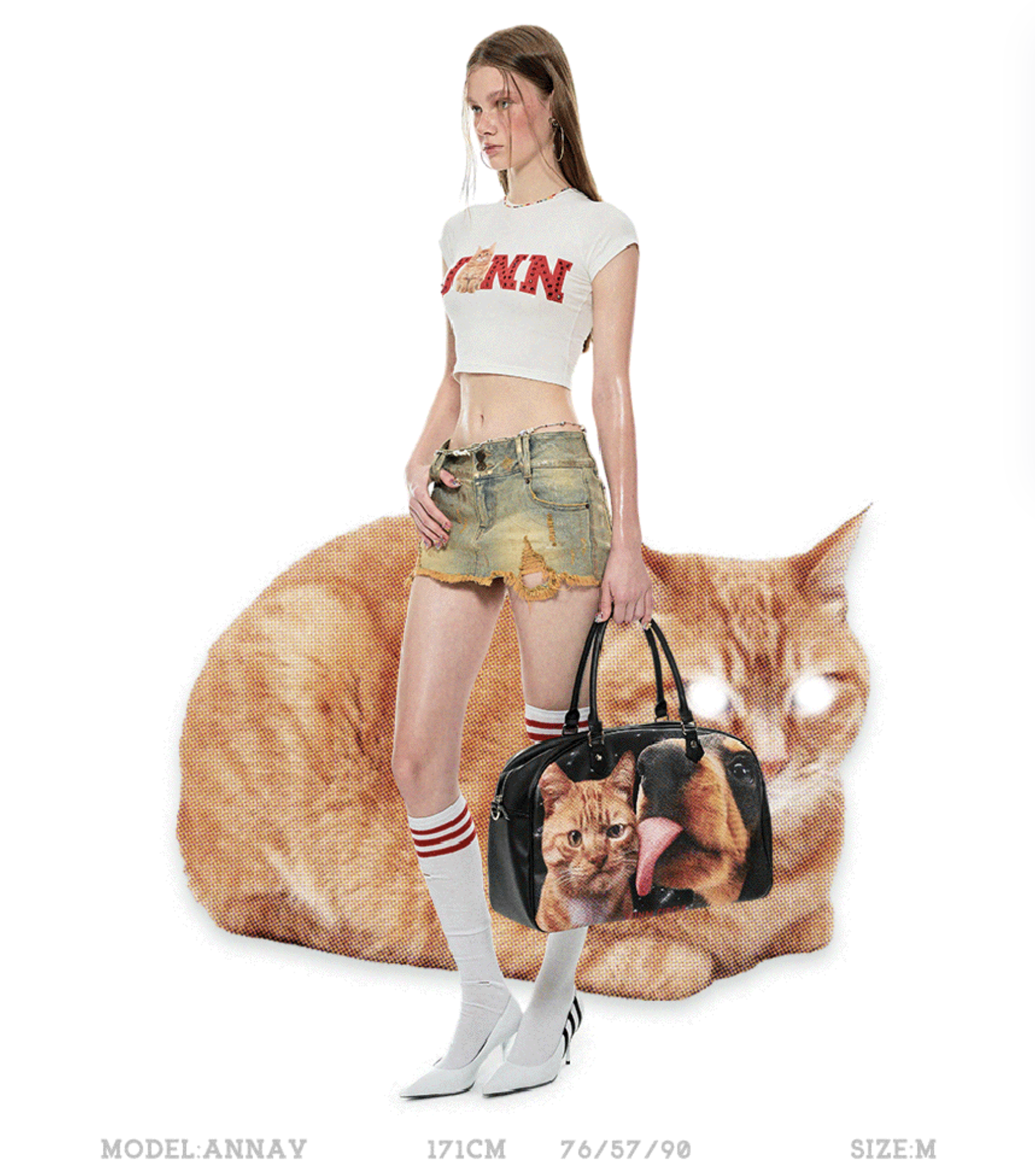 IN STOCK | LISA DENIM MINI SKORT - Image 3