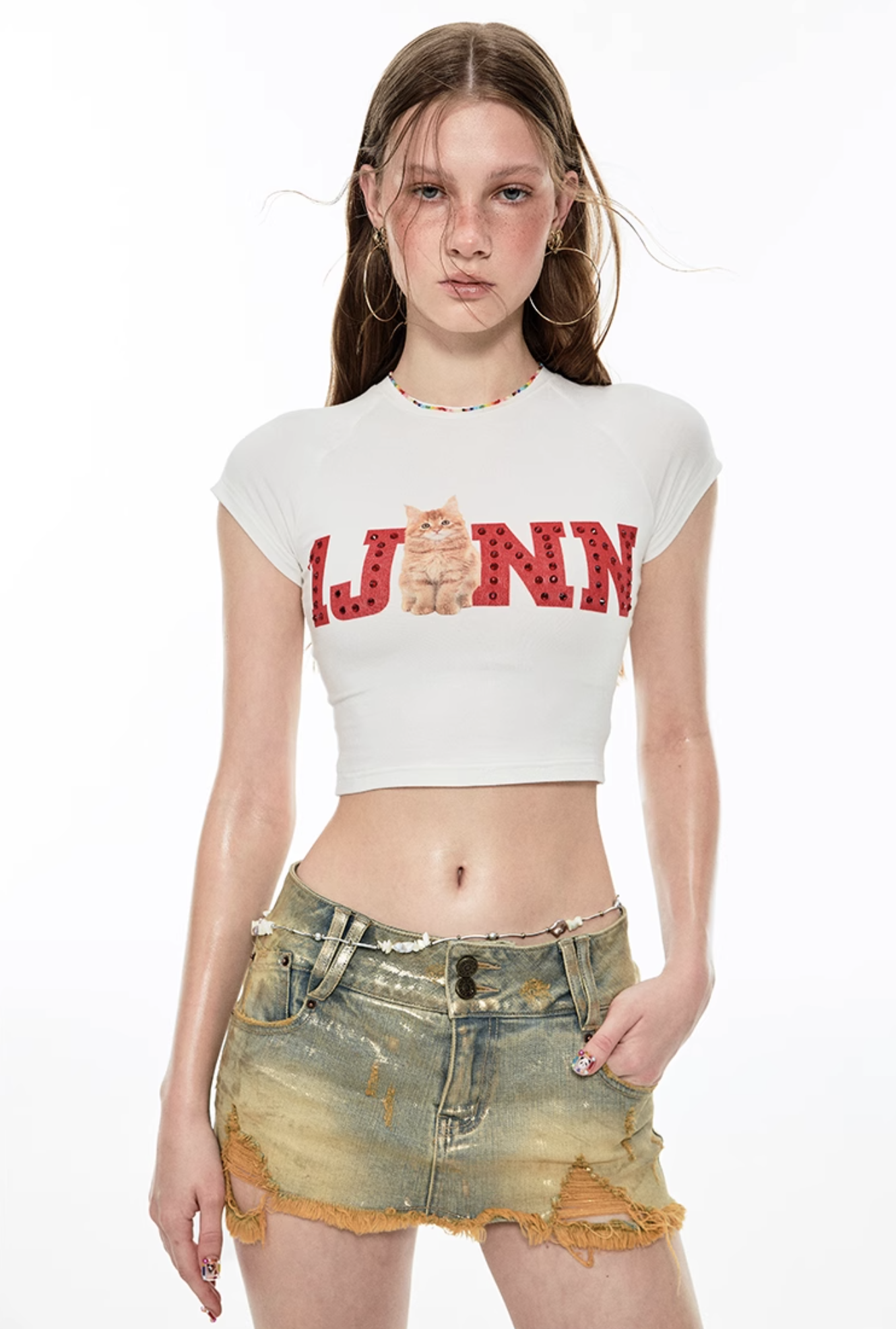 IN STOCK | LISA DENIM MINI SKORT - Image 9