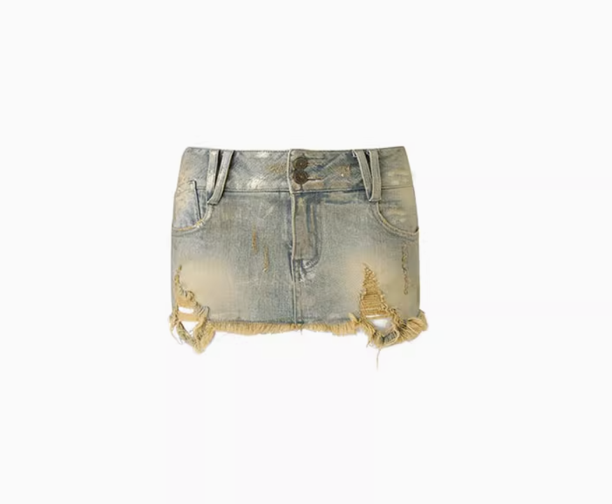 IN STOCK | LISA DENIM MINI SKORT - Image 7