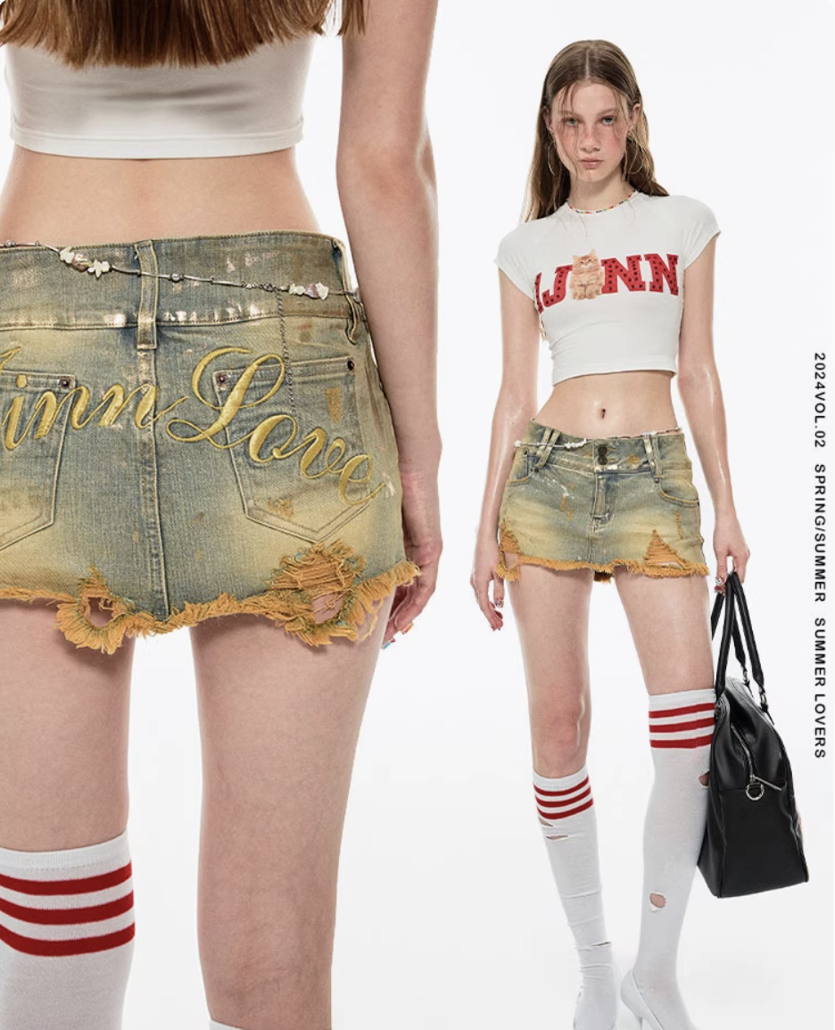 IN STOCK | LISA DENIM MINI SKORT