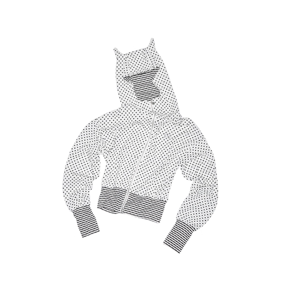 IN STOCK | POLKA DOT DEVIL HORN HOODIE & FLARED PANTS - 3COLORS - Image 7