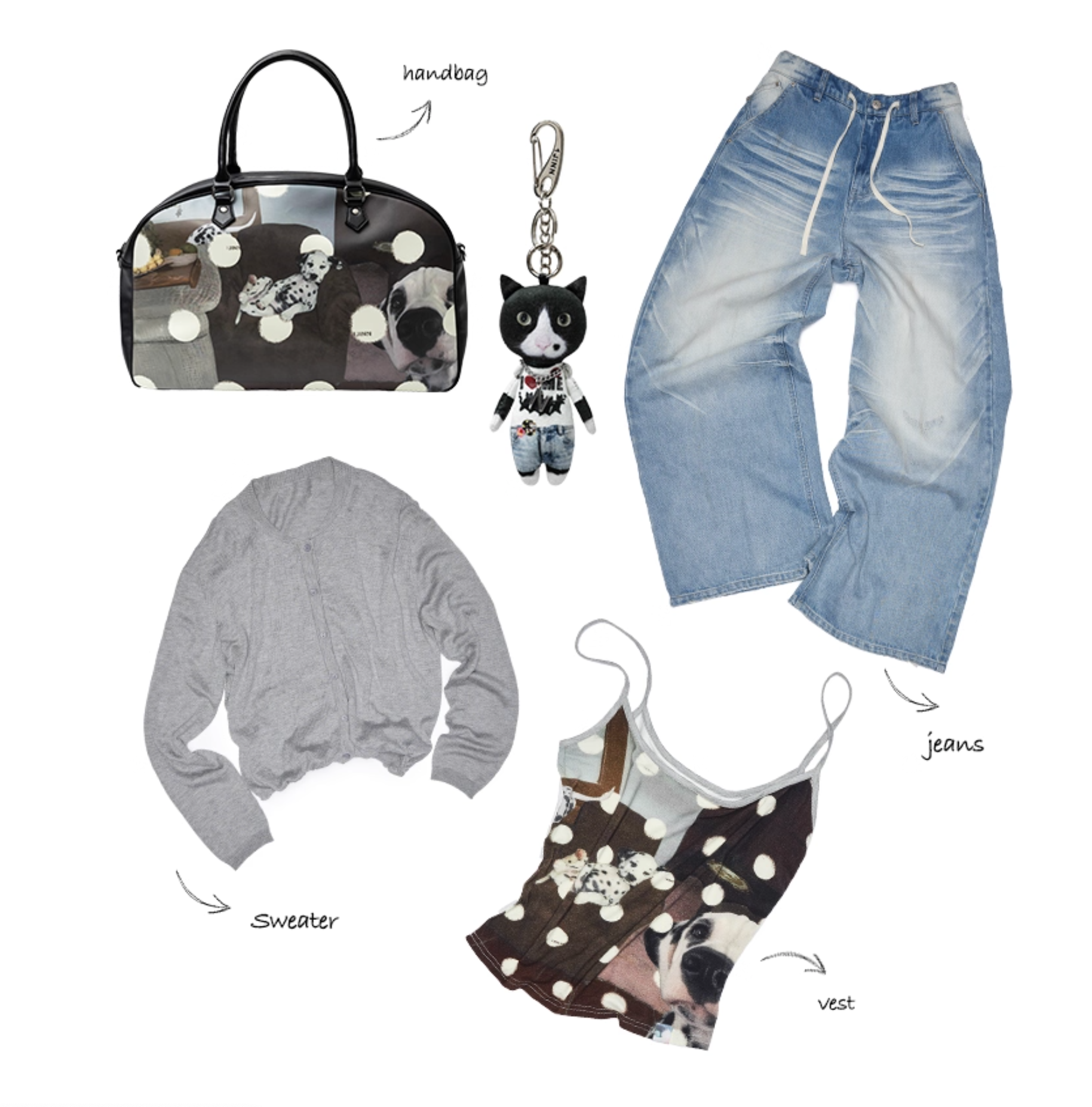 IN STOCK | POLKA DOT DALMATIAN DOG CAMISOLE - Image 12