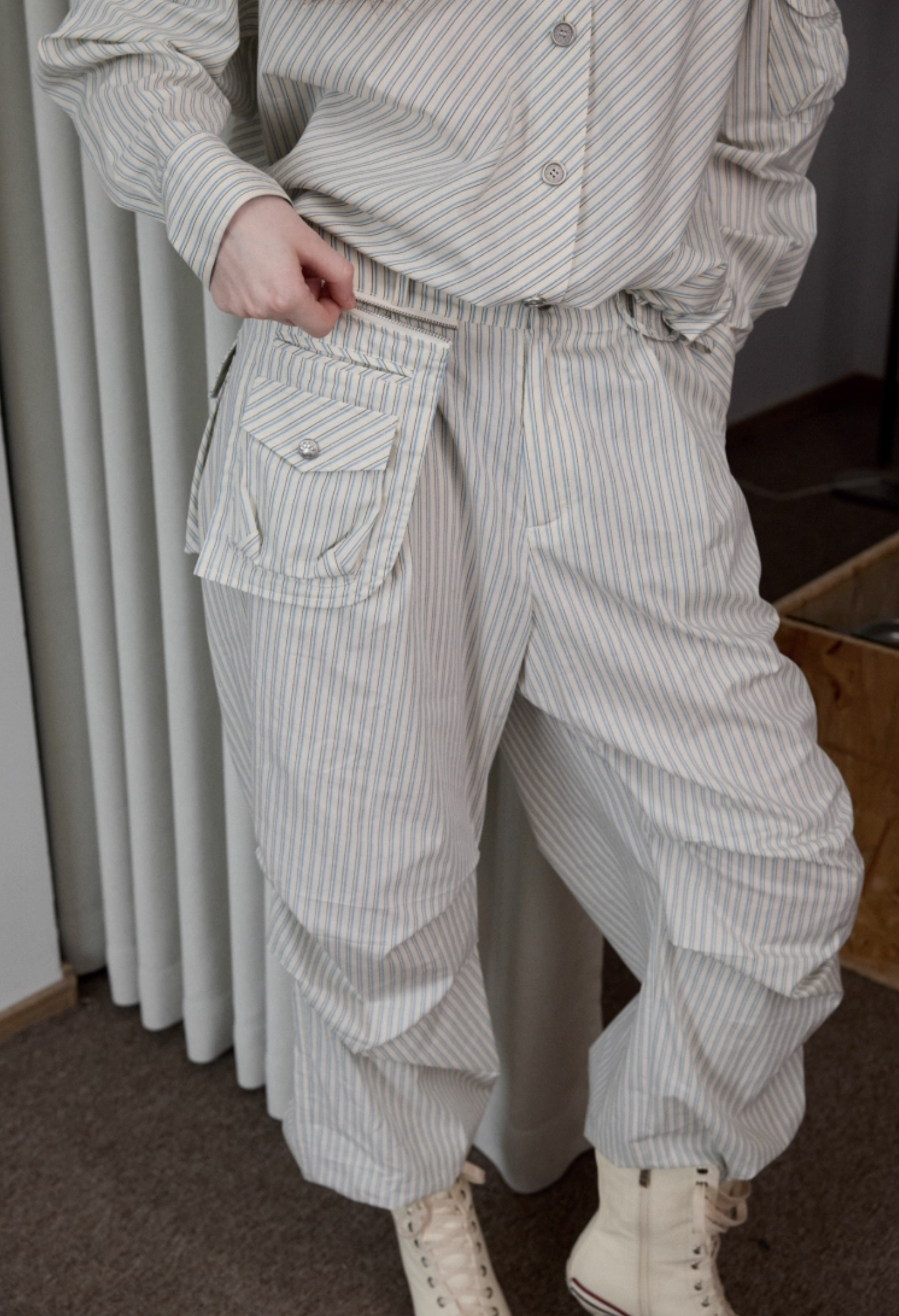 IN STOCK | RETRO DIAGONAL SHIRT & PANTS & BRALETTE - Image 12