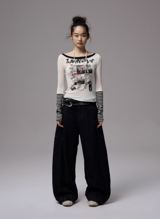 Alternative view of IN STOCK | GWEN GRAFFITI PRINTED T-SHIRT