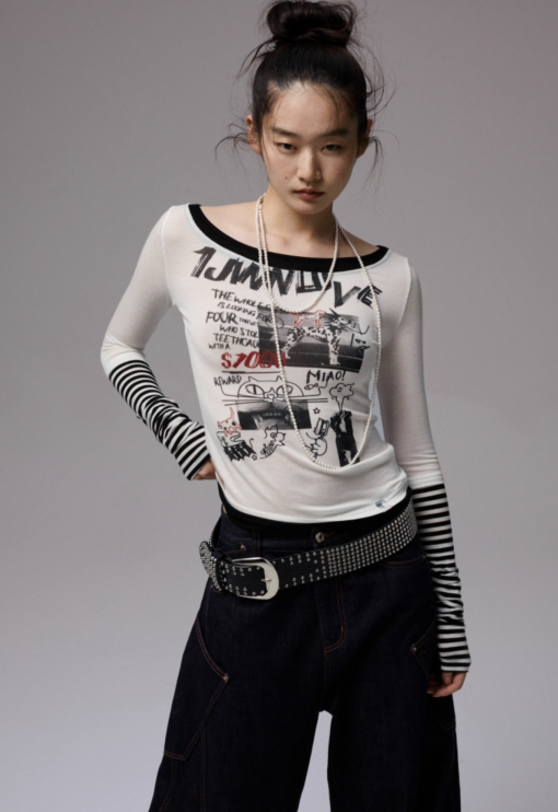 IN STOCK | GWEN GRAFFITI PRINTED T-SHIRT