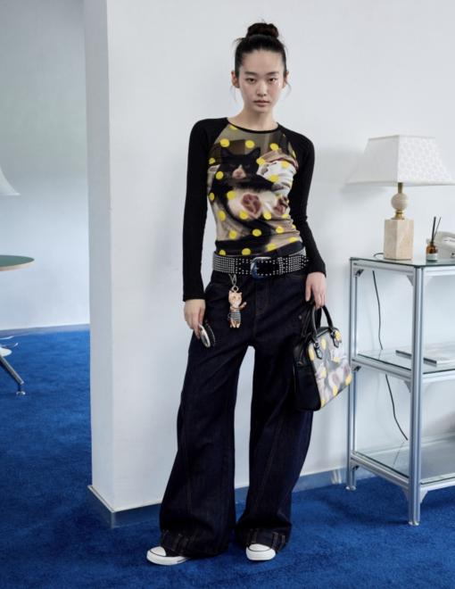 Alternative view of IN STOCK | POLKA DOT BLACK CAT T-SHIRTS