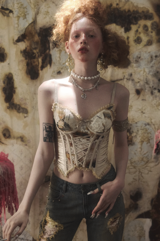 Alternative view of IN STOCK | VINTAGE BURN CORSET TOP