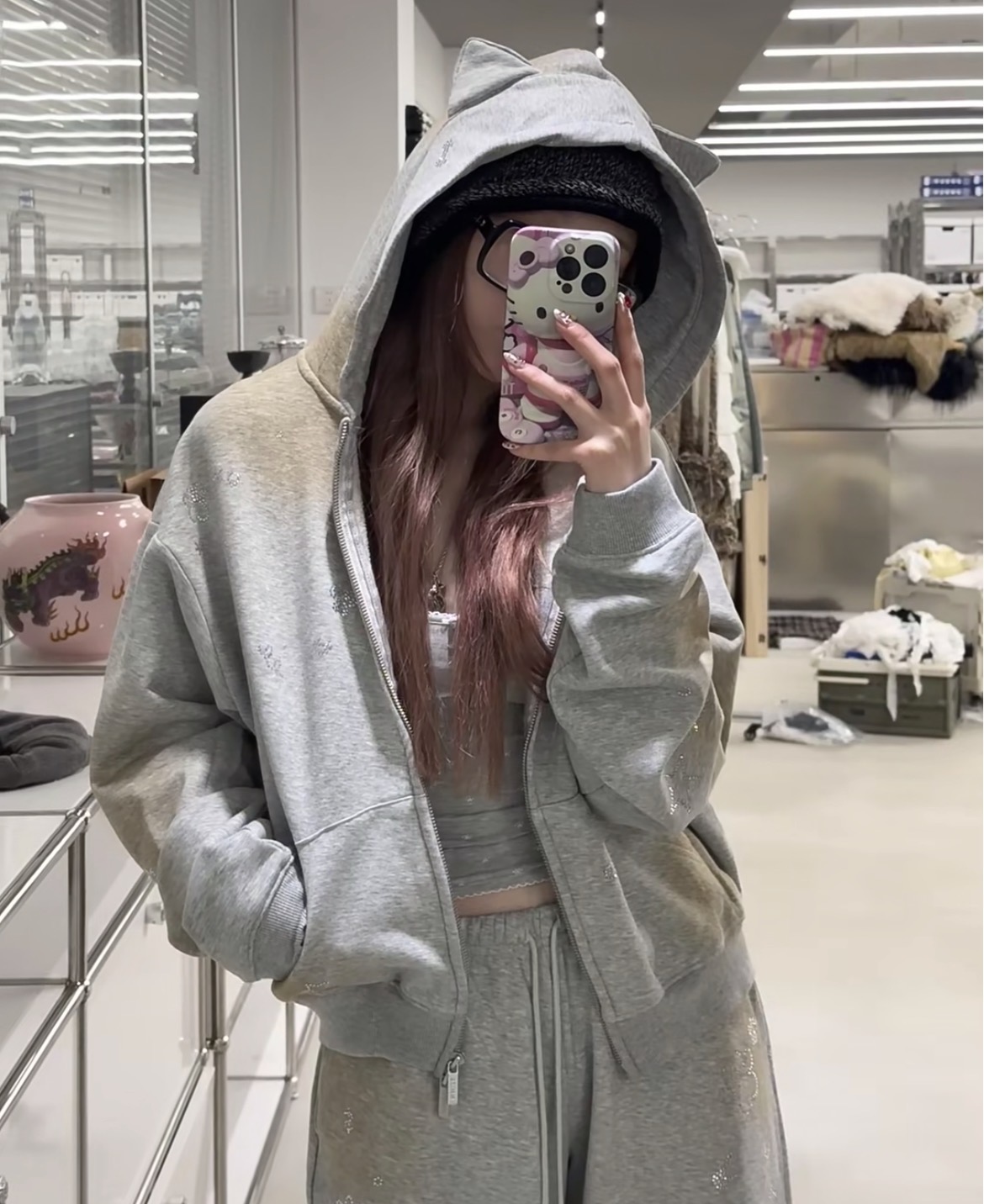 ⭑1JINN EXCLUSIVE ITEM AVAILABLE EXCLUSIVELY ONLINE AT SHELONGZ⭑ IN STOCK ♱ CHROME 2-PIECE SET - 2colors - Image 4