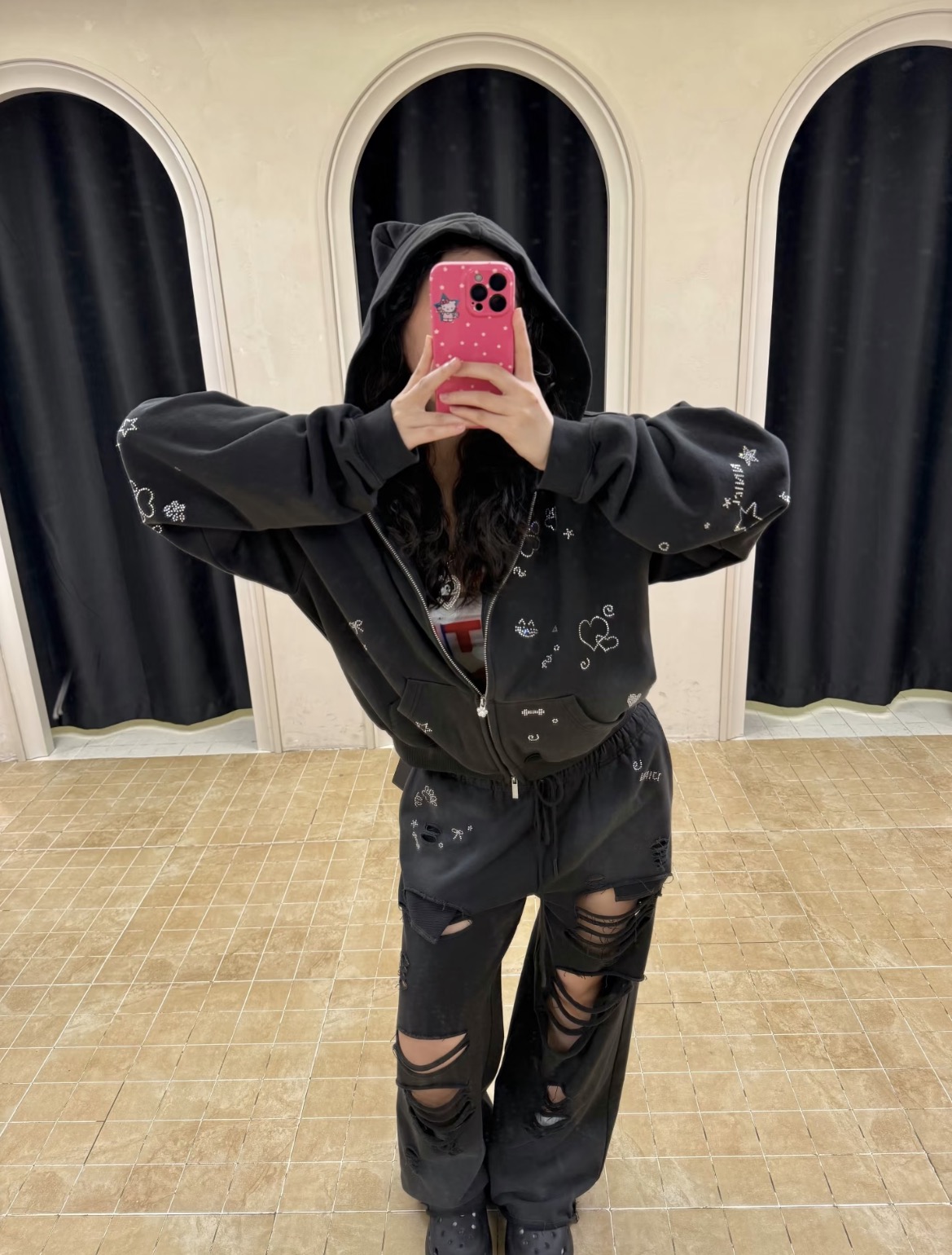 ⭑1JINN EXCLUSIVE ITEM AVAILABLE EXCLUSIVELY ONLINE AT SHELONGZ⭑ IN STOCK ♱ CHROME 2-PIECE SET - 2colors - Image 12